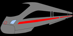 現代高速列車插畫