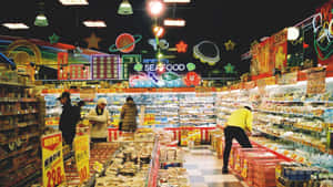 琳瑯滿目的美食商店 — 雜貨店 壁紙