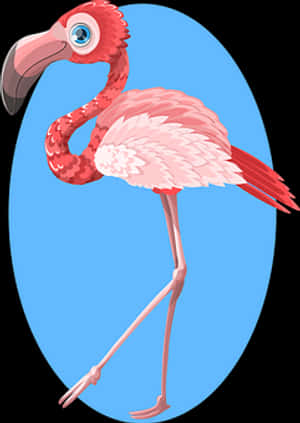 生動火烈鳥插畫