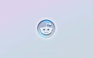 在粉彩漸變背景上帶有柔和發光效果的 Reddit 標誌 — Reddit 壁紙
