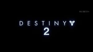 黑色背景上發光的白色Destiny 2標誌，角落有V2 Beta文字。 — 遊戲玩家標誌 壁紙