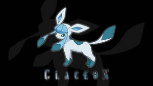 冰伊布寶可夢角色，擁有藍白色毛髮，背景為黑暗。 — Glaceon 壁紙