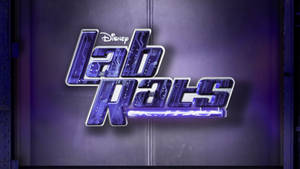 Disney Lab Rats 標誌以電路板設計在金屬牆上發光。 — 猛鼠小俠 壁紙