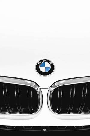 白色BMW汽車前格柵和標誌的特寫。 — Mercedes Benz C300 壁紙