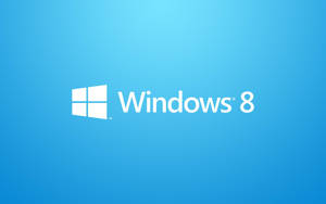 漸變藍色背景上的Windows 8標誌 — 暗黑美學電腦 壁紙