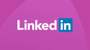 紫色漸變背景上的LinkedIn標誌 — 紫色 壁紙