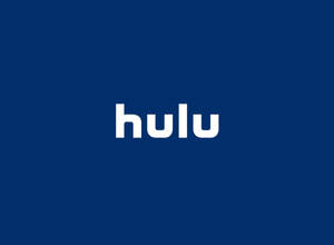深藍色背景上的白色文字 Hulu 標誌。 — 海軍藍 壁紙