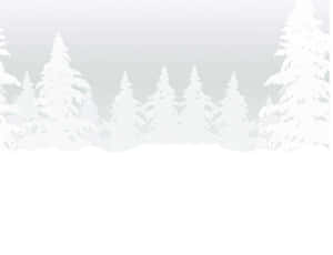 極簡冬日景觀中積雪的松樹。 — 冬季風景 壁紙