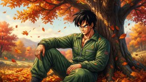 李洛克在秋日享受寧靜的時光。 — 李洛克 壁紙