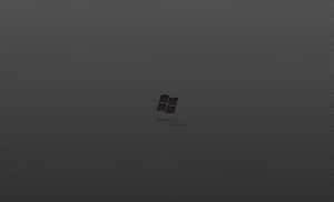 Windows 7 標誌和文字在深灰色有紋理的背景上 — 深色窗戶 壁紙