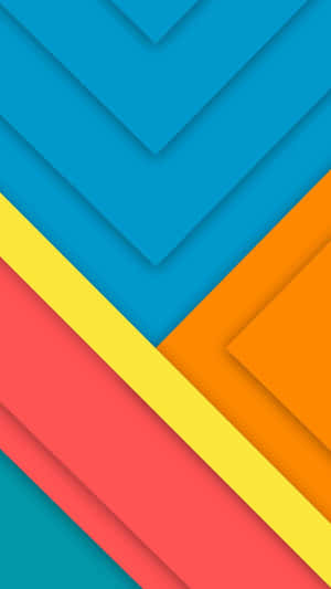 簡約現代背景設計，藍粉漸層色調 — Material Design 壁紙