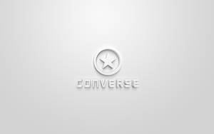 Converse標誌帶星星標誌，置於灰色漸變背景上 — Converse 標誌 壁紙