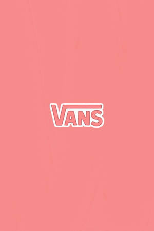 純粉紅色背景上的Vans標誌 — Vans 標誌 壁紙