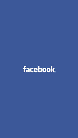 純藍色背景上的Facebook標誌 — 社群媒體 壁紙