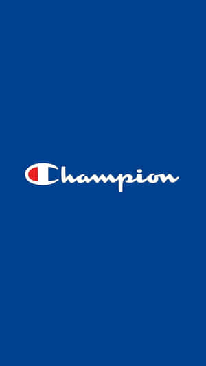 純藍色背景上的Champion標誌 — 乾淨 壁紙