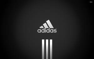 黑色背景上帶有三條紋的Adidas標誌 — Off white 標誌 壁紙