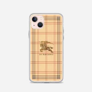 Burberry 手機殼，帶格紋圖案和騎士標誌 — Burberry 壁紙