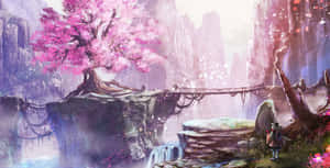 粉紅動漫美學圖片 — 美學粉色GIF 壁紙