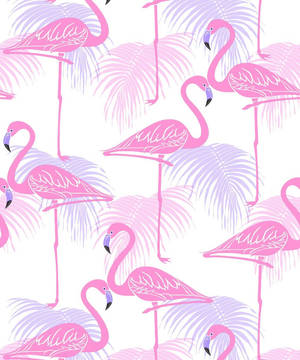 粉紅與淡紫主題的 flamingo 圖案桌布 — Motorola Razr Ultra 2026 壁紙