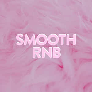 帶有 'SMOOTH RNB' 文字的粉紅色大理石紋理，適用於音樂類型。 — 我的旋律 壁紙