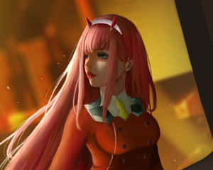 Zero Two 背景 — 可愛粉色女孩 壁紙