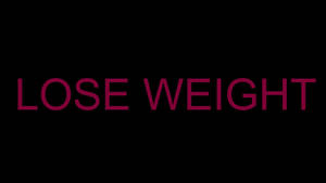 黑色背景上寫有「lose weight」的粗體洋紅色文字 — 高清 壁紙