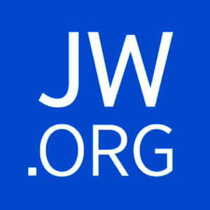 藍色背景上的白色 JW.ORG 標誌。 — Off white 標誌 壁紙