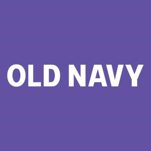 紫色背景上帶有白色 Old Navy 標誌文字。 — 海軍藍 壁紙