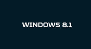 深青色背景上的 Windows 8.1 作業系統標誌 — 暗黑美學電腦 壁紙