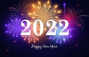 新年快樂2022煙火慶祝圖形 — 新年快樂 2020 壁紙
