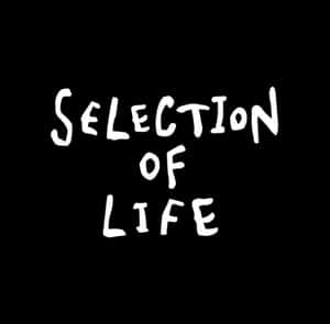 黑色背景上的白色手寫文字 selection of life — 奇妙人生 壁紙