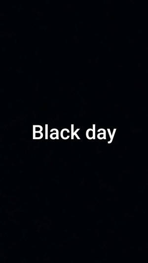 黑色背景上帶有白色文字「Black day」 — 純黑 壁紙