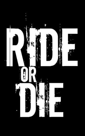 黑色背景上寫有「Ride or Die」的粗體白色磨損文字。 — Galaxy Tab S9 Ultra 壁紙