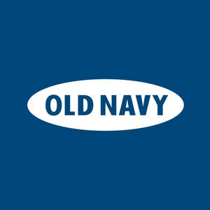 Old Navy 品牌標誌，藍色文字位於白色橢圓形上，背景為海軍藍。 — 海軍藍 壁紙