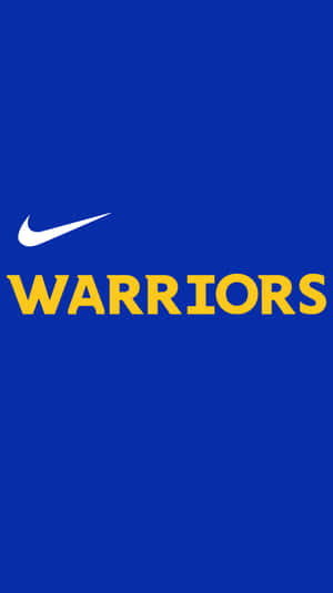 藍色背景上的Nike Warriors標誌 — 湖人隊標誌 壁紙