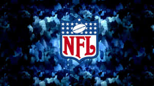 NFL標誌在帶星星的藍色紋理背景上 — 酷炫足球 壁紙