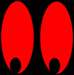 高解析紅眼PNG，透明卡通 - 紅眼高解析PNG，PNG下載