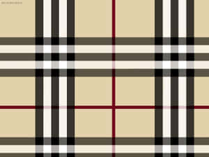Burberry 經典格紋圖案 米色 黑色 白色 紅色 — Burberry 壁紙