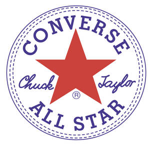 Converse All Star 標誌，紅色星星和藍色文字 — 漫威標誌 壁紙