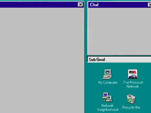 Windows 95 桌面，帶有聊天視窗和經典圖示 — 威爾伯·索特 壁紙