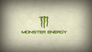 有紋理米色背景上的Monster Energy標誌。 — Monster Energy 壁紙