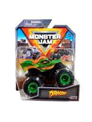綠色和黑色的Monster Jam怪獸卡車玩具，原裝包裝。 — 老福特卡車 壁紙