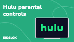 Hulu 家長監控圖形，帶有綠色背景和電視螢幕標誌。 — 乾淨 壁紙