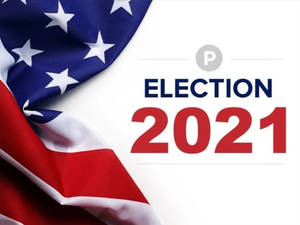 美國國旗與2021年選舉文字圖形 — 選舉 壁紙