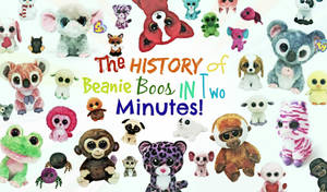 帶有文字疊加的彩色Beanie Boo毛絨玩具收藏 — Beanie Boos 壁紙