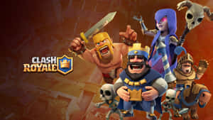 Clash Royale遊戲角色以劍和骷髏擺出戰鬥姿勢。