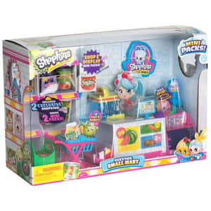Shopkins Pick 'n Pack Small Mart 玩具套裝，配有卡通人物和迷你雜貨。 — 玩具總動員叉奇 壁紙