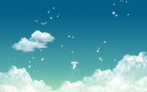 美學雲朵背景 — 深藍色雲朵 壁紙