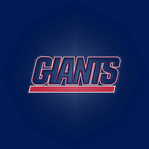 Giants 運動隊標誌，藍色、紅色和白色的發光文字在深藍色背景上。 — 運動 壁紙