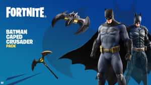 來自《Fortnite》的蝙蝠俠角色，配備蝙蝠主題武器和披風。 — 蝙蝠俠 壁紙